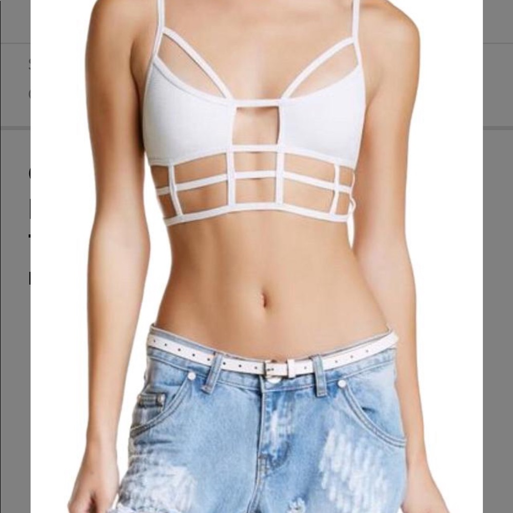 One teaspoon orange bralet sz medium